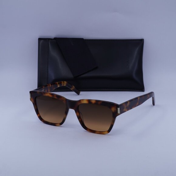 Saint Laurent SL560 003  Square Sunglasses - Havana/Brown - Picture 7 of 10